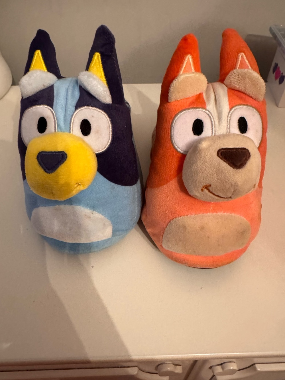 Bluey Plush Slippers- Blue and Orange Cartoon Puppy slippers
